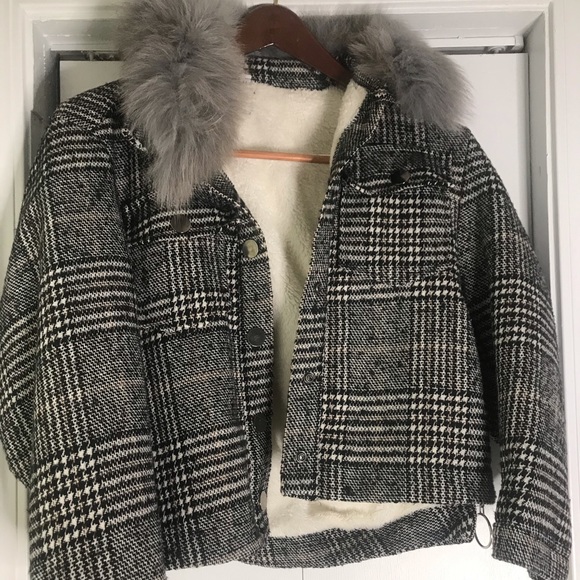 Kloset Envy black and grey coat - Picture 1 of 5